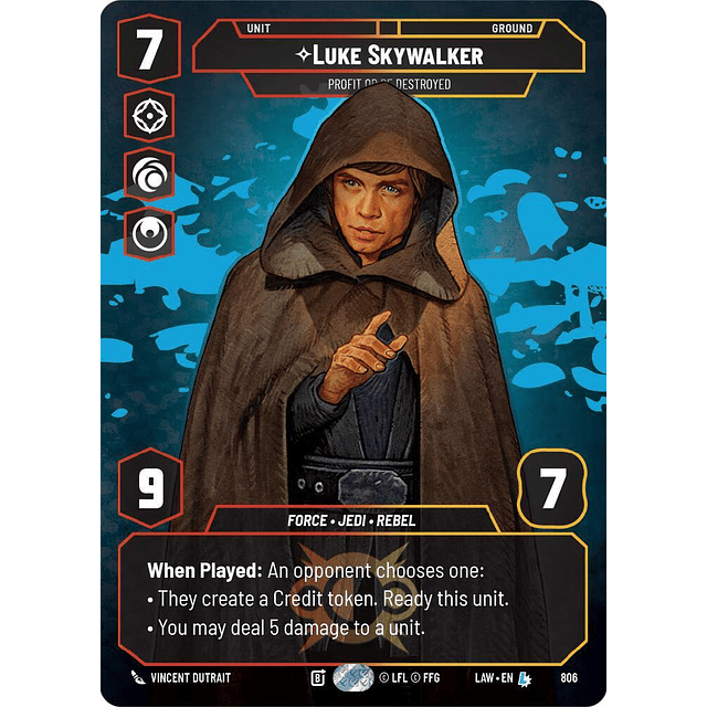 Luke Skywalker - Profit or Be Destroyed (Prestige)