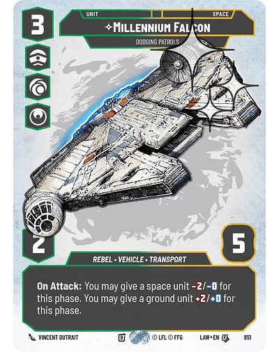 Millennium Falcon - Dodging Patrols (Prestige Foil)