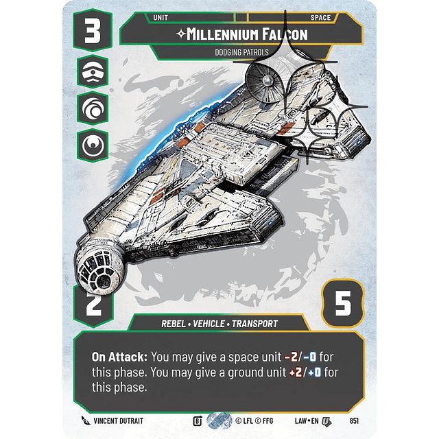 Millennium Falcon - Dodging Patrols (Prestige Foil)