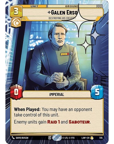 Galen Erso - Destroying His Creation (Hyperspace Foil)