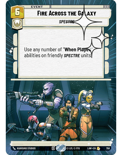 Fire Across the Galaxy (Hyperspace Foil)