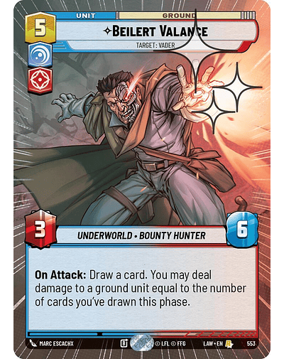Beilert Valance - Target: Vader (Hyperspace Foil)