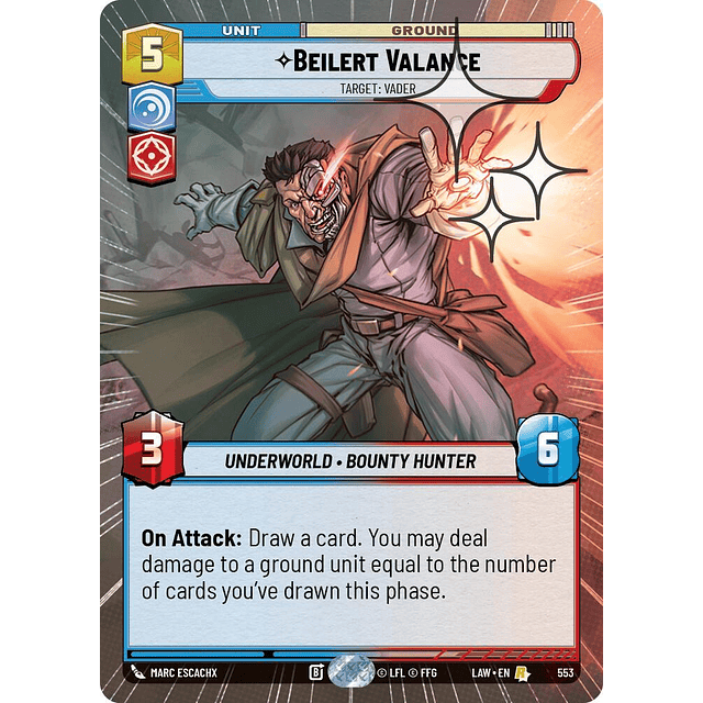 Beilert Valance - Target: Vader (Hyperspace Foil)