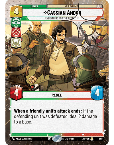 Cassian Andor - Everything for the Rebellion (Hyperspace Foil) 