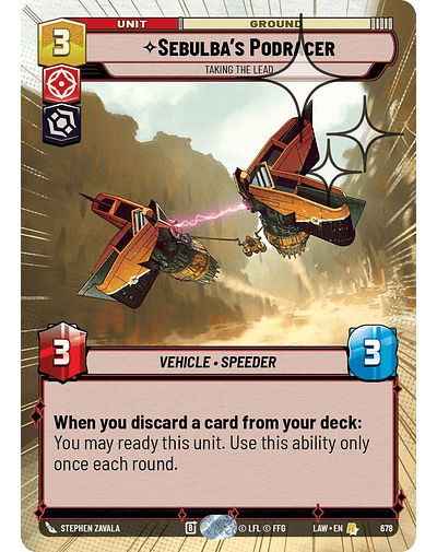 Sebulba's Podracer - Taking the Lead (Hyperspace Foil)