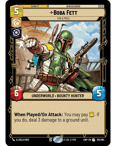 Boba Fett - For a Price