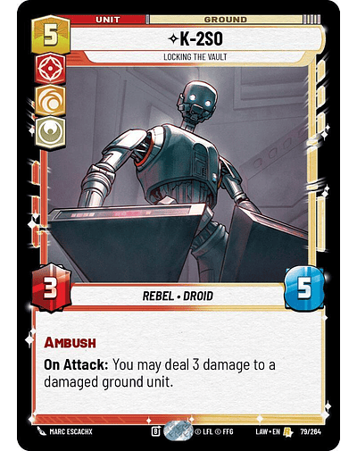 K-2S0 - Locking the Vault