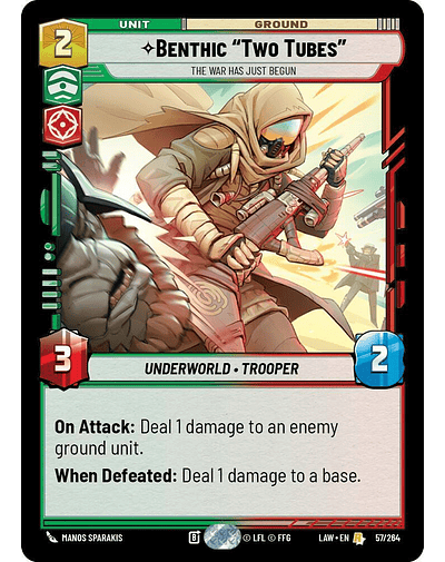 Benthic "Two Tubes" - The War Has Just Begun