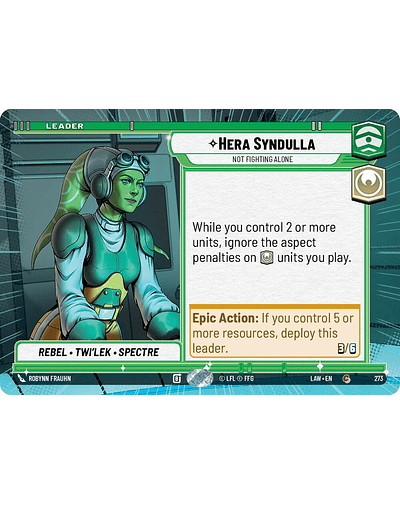 Hera Syndulla - Not Fighting Alone (Hyperspace)