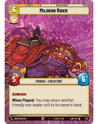 Milodon Rider (Hyperspace) 