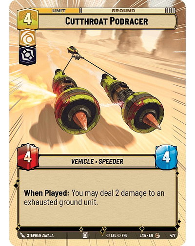 Cutthroat Podracer (Hyperspace)