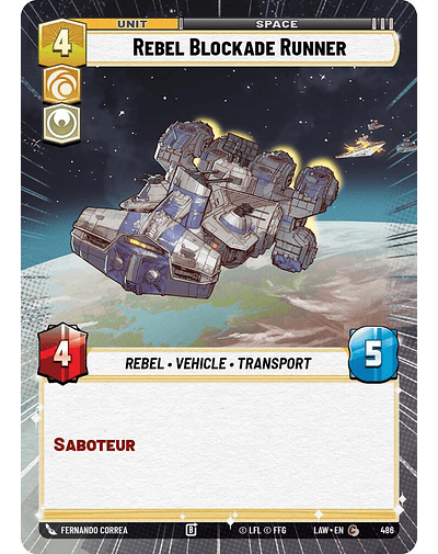 Rebel Blockade Runner (Hyperspace)