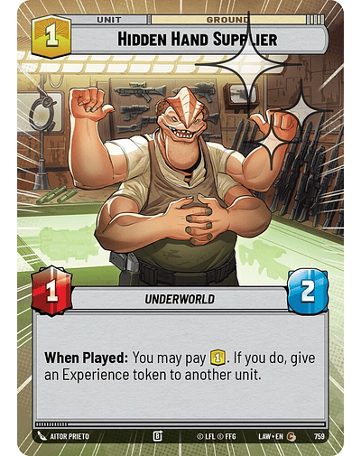 Hidden Hand Supplier (Hyperspace Foil)