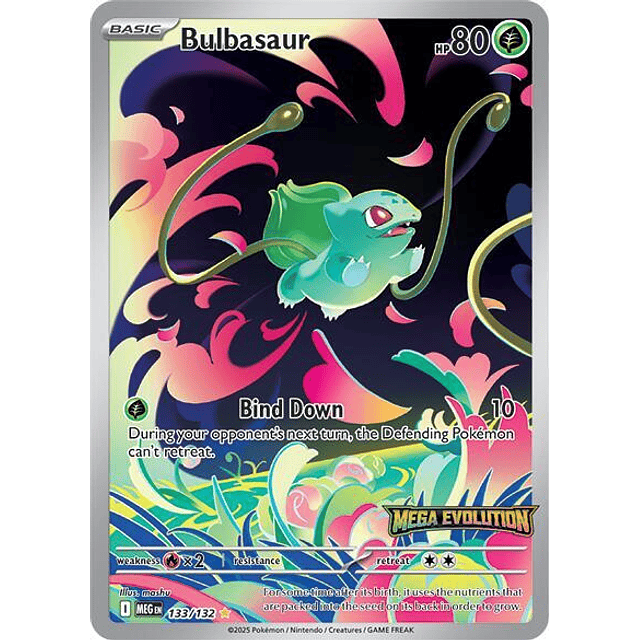 Bulbasaur - 133/132 (STAMPED PROMO) 
