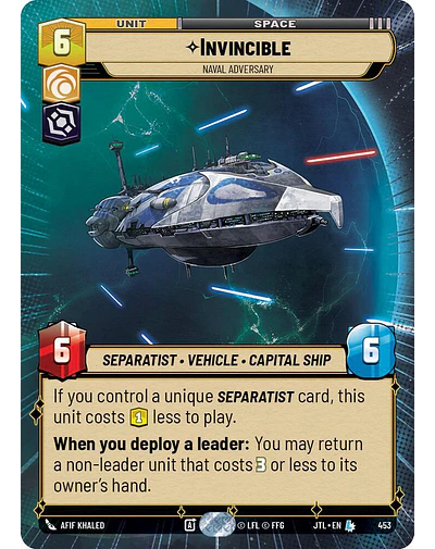 Invincible - Naval Adversary