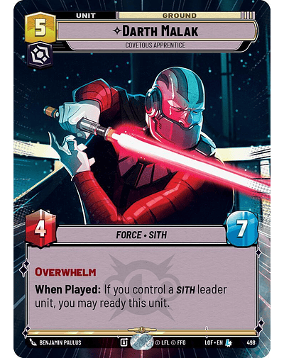 Darth Malak - Covetous Apprentice