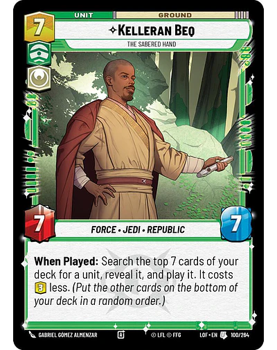 Kelleran Beq - The Sabered Hand 