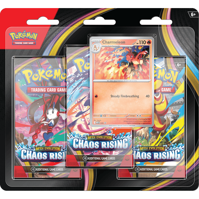 - Preventa - MEGA EVOLUTION - CHAOS RISING - PACK BLISTER ESP 1