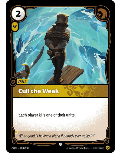 Cull the Weak