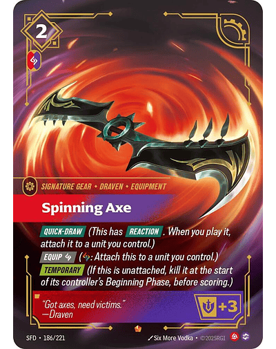 Spinning Axe - Spiritforged 
