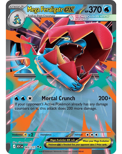 Mega Feraligatr ex - 043/217 