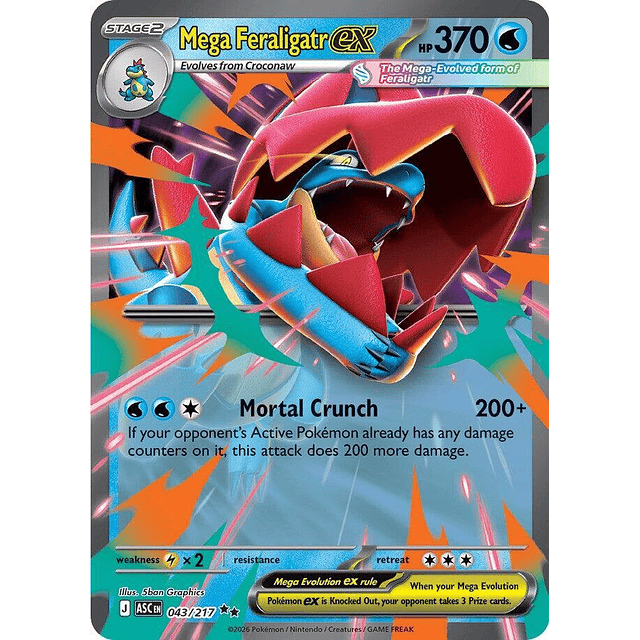 Mega Feraligatr ex - 043/217 