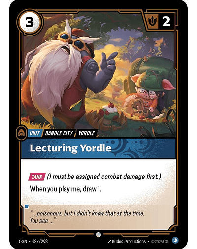 Lecturing Yordle