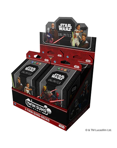 -Preventa- STAR WARS UNLIMITED - TWIN SUNS DECK DISPLAY 2026 INGLES
