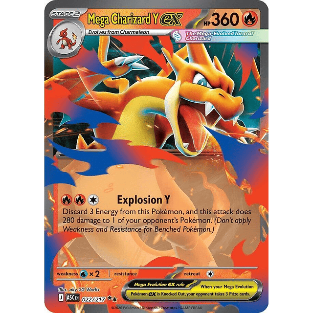Mega Charizard Y ex - 022/217