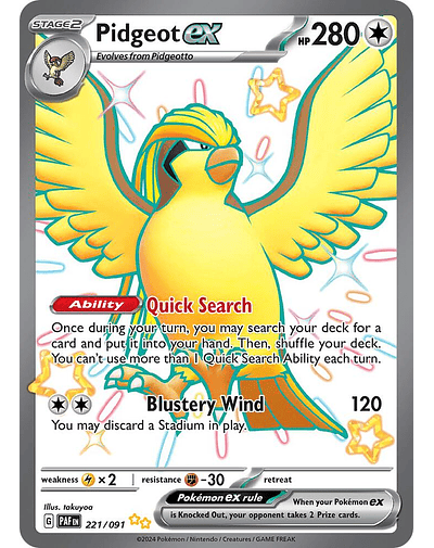 Pidgeot ex - 221/091