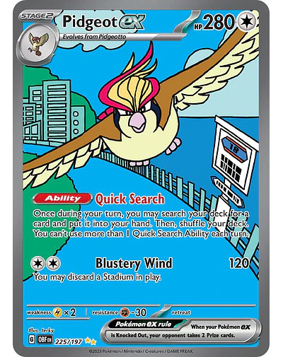 Pidgeot ex - 225/197