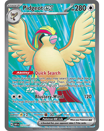 Pidgeot ex - 217/197