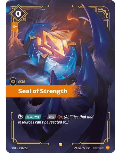 Seal of Strength (Overnumbered)