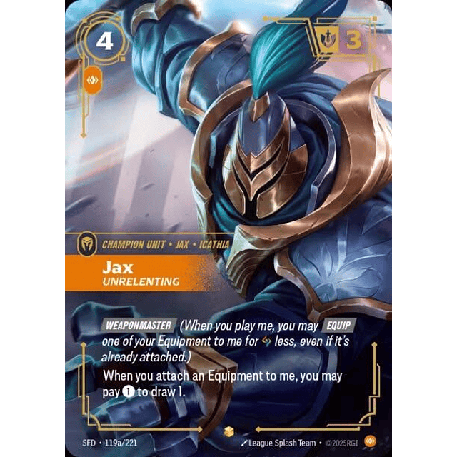 Jax - Unrelenting (Alternate Art) 1