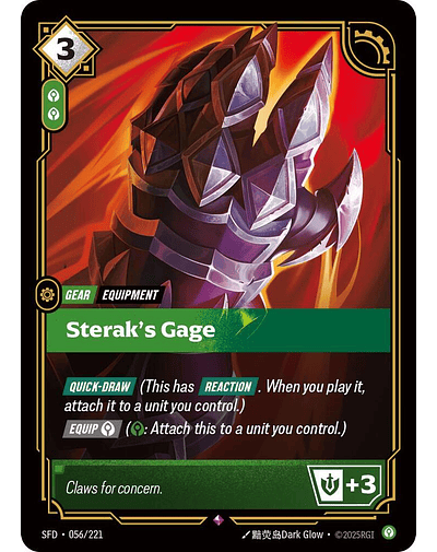 Sterak's Gage