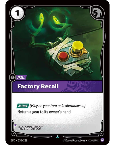 Factory Recall