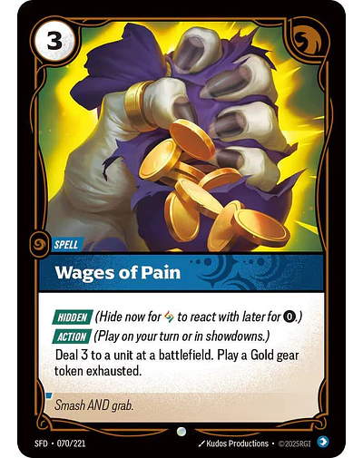 Wages of Pain