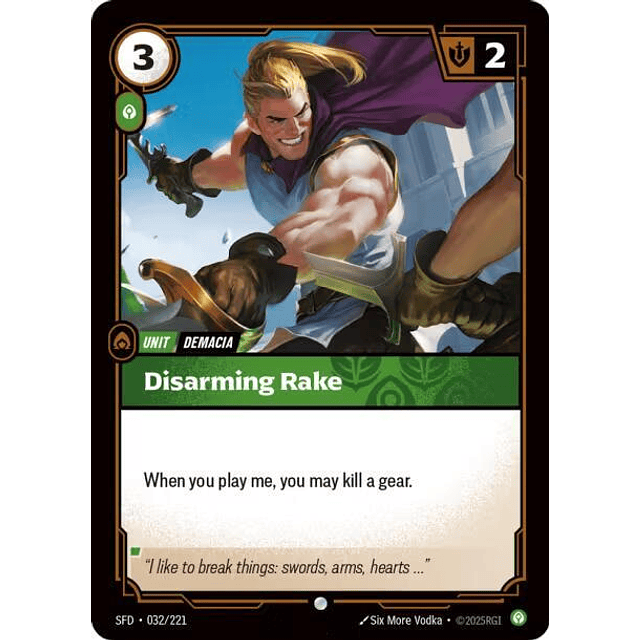 Disarming Rake