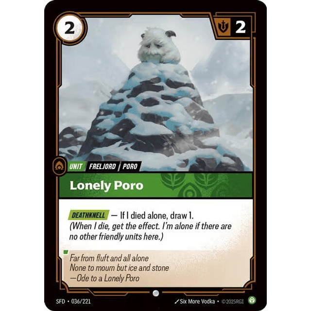 Lonely Poro