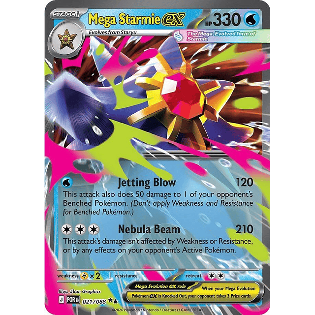 Mega Starmie ex - 021/088