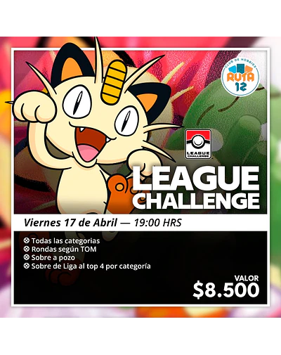 League Challenge Abril - Pokémon TCG 