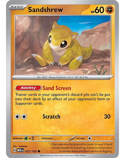 Sandshrew 27/165