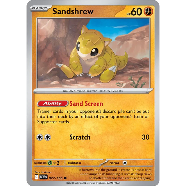 Sandshrew 27/165