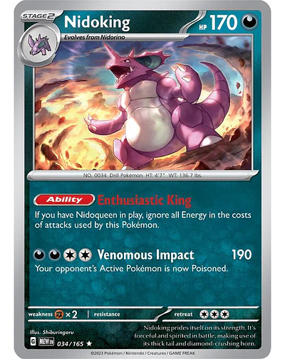 Nidoking - 034/165 