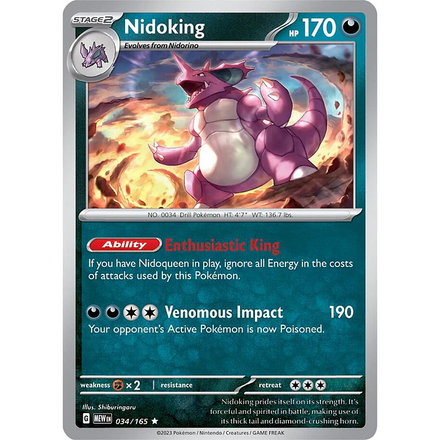 Nidoking - 034/165 
