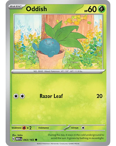 Oddish 43/165