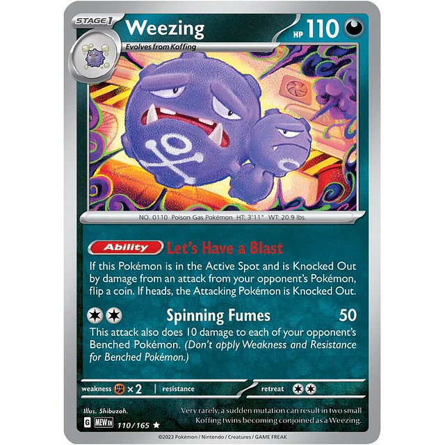 Weezing 110/165