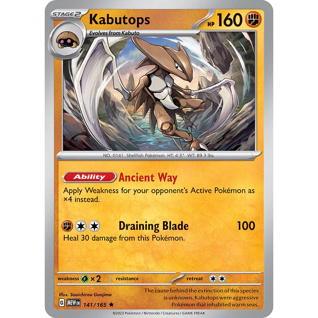 Kabutops 141/165