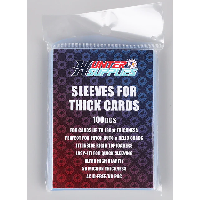 Thick Sleeves – (100 protectores) - HunterSupplies