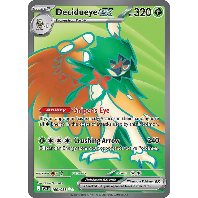 Decidueye ex - 100/088